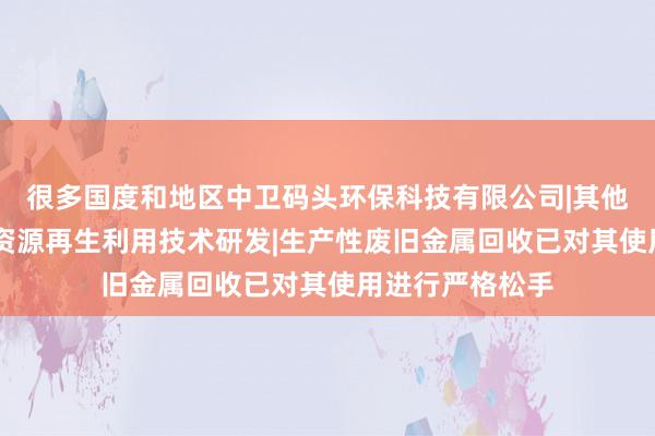 很多国度和地区中卫码头环保科技有限公司|其他技术推广服务|资源再生利用技术研发|生产性废旧金属回收已对其使用进行严格松手